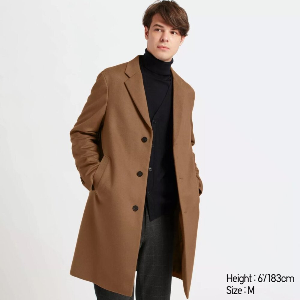 Uniqlo Wool Cashmere Chesterfield Coat XXS